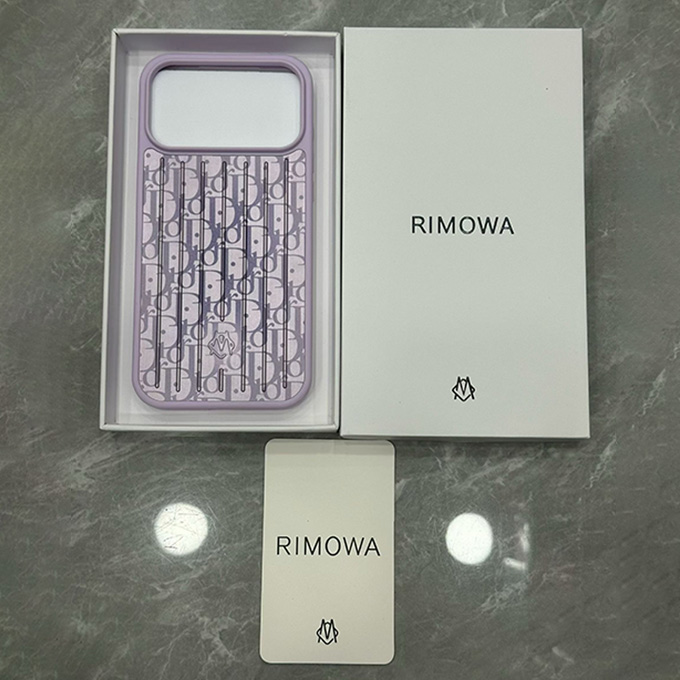 rimowa dior collaboration vertical grooved iphone case
